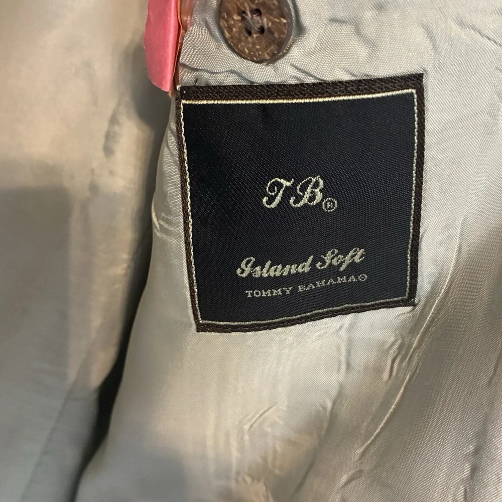 Tommy‎ Bahama Blazer Mens Small Khaki Tan Island Soft 3-Button Sport Coat Jacket